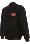 San Francisco 49ers Reversible Wool Heavyweight Jacket - Black