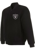Las Vegas Raiders Reversible Wool Heavyweight Jacket - Black