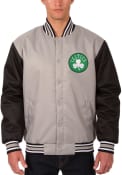 Boston Celtics Poly Twill Medium Weight Jacket - Grey