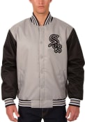 Chicago White Sox Poly Twill Medium Weight Jacket - Grey