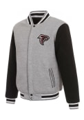 Atlanta Falcons Reversible Fleece Medium Weight Jacket - Grey