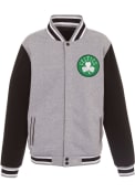 Boston Celtics Reversible Fleece Medium Weight Jacket - Grey