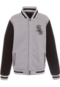 Chicago White Sox Reversible Fleece Medium Weight Jacket - Grey
