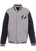 Tampa Bay Lightning Reversible Fleece Medium Weight Jacket - Grey