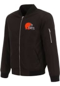 Cleveland Browns Nylon Bomber Light Weight Jacket - Black