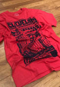 GV Art + Design Cleveland Red Bold Graphic Short Sleeve T Shirt