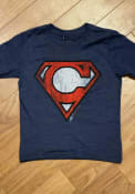 GV Art + Design Cleveland Youth Navy Superman C Short Sleeve T-Shirt