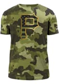Pittsburgh Pirates New Era Armed Forces Day Camo T Shirt - Green