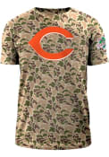 Cincinnati Reds New Era Duck Camo T Shirt - Green