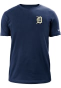Detroit Tigers New Era Tonal 2 Tone T Shirt - Navy Blue