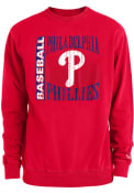Philadelphia Phillies New Era Pigment Dye Crew Crew Sweatshirt - Red