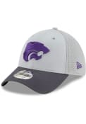 New Era Neo 39THIRTY K-State Wildcats Flex Hat - Grey