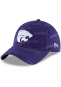 New Era Worded 9TWENTY K-State Wildcats Womens Adjustable Hat - Purple