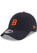 Detroit Tigers New Era Road The League 9FORTY Adjustable Hat - Navy Blue