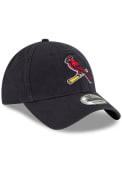 St Louis Cardinals New Era Core Classic 2.0 9TWENTY Adjustable Hat - Navy Blue
