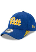 Pitt Panthers New Era Visor Trim 9FORTY Adjustable Hat - Blue