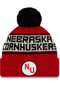New Era Nebraska Cornhuskers Red Heritage Marker Knit Hat
