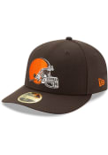 Cleveland Browns New Era Basic LP59FIFTY Fitted Hat - Brown