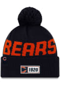 New Era Chicago Bears Navy Blue 2019 Official Road Sport Knit Hat