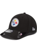 Pittsburgh Steelers Youth New Era JR Team Classic 39THIRTY Flex Hat - Black