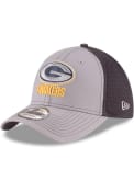 Green Bay Packers New Era Grayed Out Neo 39THIRTY Flex Hat - Grey
