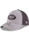 New York Jets New Era Grayed Out Neo 39THIRTY Flex Hat - Grey