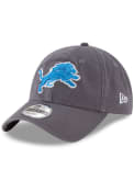 Detroit Lions New Era Core Classic 9TWENTY Adjustable Hat - Grey