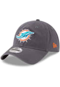 Miami Dolphins New Era Core Classic 9TWENTY Adjustable Hat - Grey