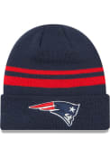 New England Patriots New Era Basic Cuff Knit - Navy Blue