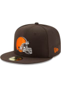 Cleveland Browns New Era Basic 59FIFTY Fitted Hat - Brown