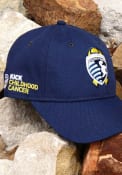 Sporting Kansas City New Era Kick Childhood Cancer 9TWENTY Adjustable Hat - Navy Blue