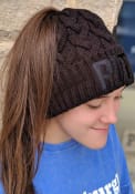 New Era Pittsburgh Womens Black Soft Sherpa Ponytail Cuff Knit Hat