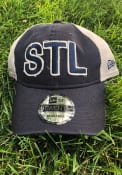 New Era St Louis 2T Meshback 9TWENTY Adjustable Hat - Navy Blue