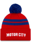 New Era Detroit Pistons Red 2019 City Series Knit Knit Hat