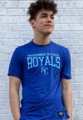 Kansas City Royals New Era Brushed Heather T Shirt - Blue