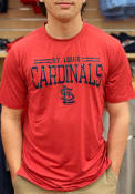 St Louis Cardinals New Era Brushed Heather T Shirt - Red