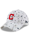 New Era Cleveland Indians White JR Blossom 9TWENTY Youth Adjustable Hat