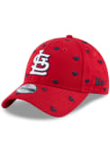 St Louis Cardinals Youth New Era Lovely Fan 9TWENTY Adjustable Hat - Red