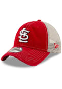St Louis Cardinals New Era Worn 9TWENTY Adjustable Hat - Red