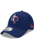 New Era Texas Rangers 2020 Clubhouse Stretch 9FORTY Adjustable Hat - Blue