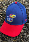 New Era Kansas Jayhawks Blue JR Team Neo 39THIRTY Youth Flex Hat