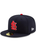 St Louis Cardinals Youth New Era AC Alt JR 59FIFTY Fitted Hat - Navy Blue