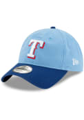 Texas Rangers New Era Alt 2 Core Classic 9TWENTY Adjustable Hat - Light Blue
