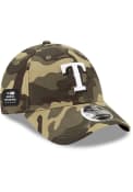 Texas Rangers New Era 2021 Armed Forces Day SS 9FORTY Adjustable Hat - Green