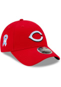 Cincinnati Reds New Era 2021 Fathers Day SS9FORTY Adjustable Hat - Red