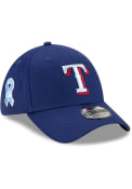 Texas Rangers New Era 2021 Fathers Day 39THIRTY Flex Hat - Blue
