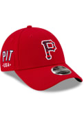 Pittsburgh Pirates New Era 2021 July 4th SS 9FORTY Adjustable Hat - Red