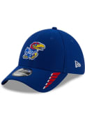 Kansas Jayhawks New Era Rush 39THIRTY Flex Hat - Blue