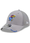 Kansas Jayhawks New Era Classic Neo 39THIRTY Flex Hat - Grey