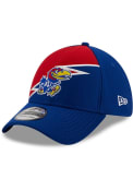 Kansas Jayhawks New Era Bolt 39THIRTY Flex Hat - Blue